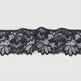 IDONGCAI Floral Elastic Lace Trim, 4 Inch Wide, 10 Yards Length, Ideal for Sewing, Bridal Decor, and DIY Crafts