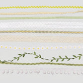 IDONGCAI Vintage Lace Ribbon Set – 12 Styles, 24 Yards Crochet Scalloped Trim – Perfect for Sewing, Baby Clothes & DIY Crafts