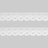 IDONGCAI White Cotton Crochet Lace Trim – Soft, Handcrafted Cotton Lace Roll for Sewing, DIY, Scrapbooking, and Home Decor