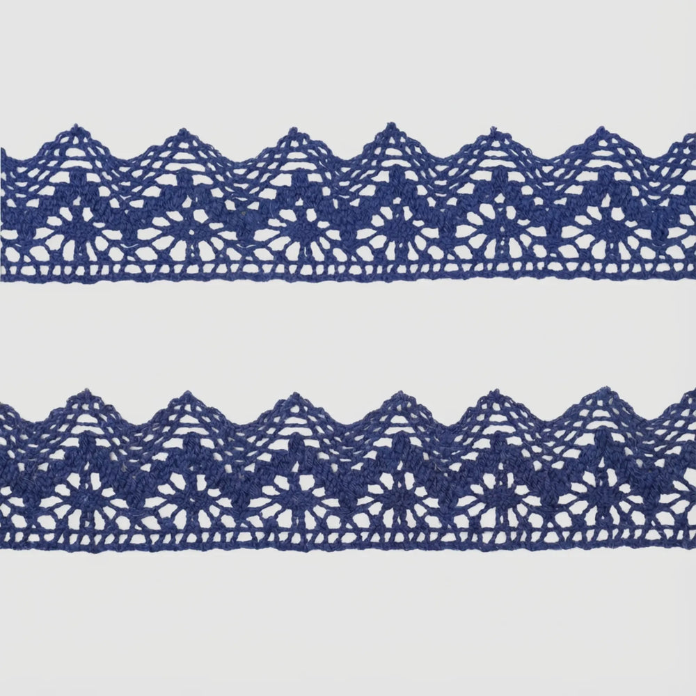 IDONGCAI cluny crochet lace trim made of cotton with floral pattern, 1.5 inch wide, for sewing and DIY crafts