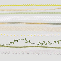 IDONGCAI Vintage Lace Ribbon Set – 12 Styles, 24 Yards Crochet Scalloped Trim – Perfect for Sewing, Baby Clothes & DIY Crafts